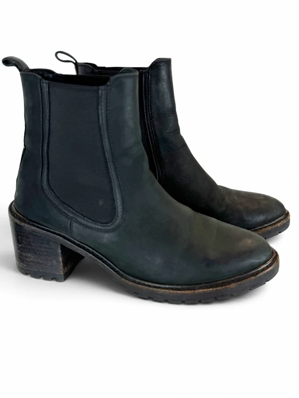 Thursday Boot Co Everyday Knockout Chelsea High Block Heel Water Resistant Boot